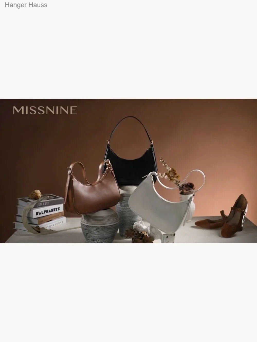 Hobo Shoulder Bag Crossbody Purse Faux Leather